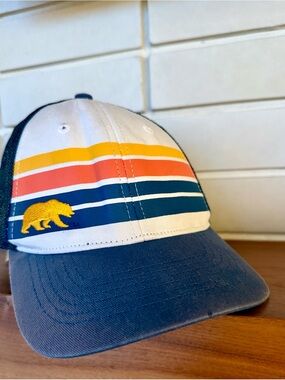 Cal Berkeley Golden Bears Kids Trucker Hat * Retro Stripe * Navy * 47 Brand